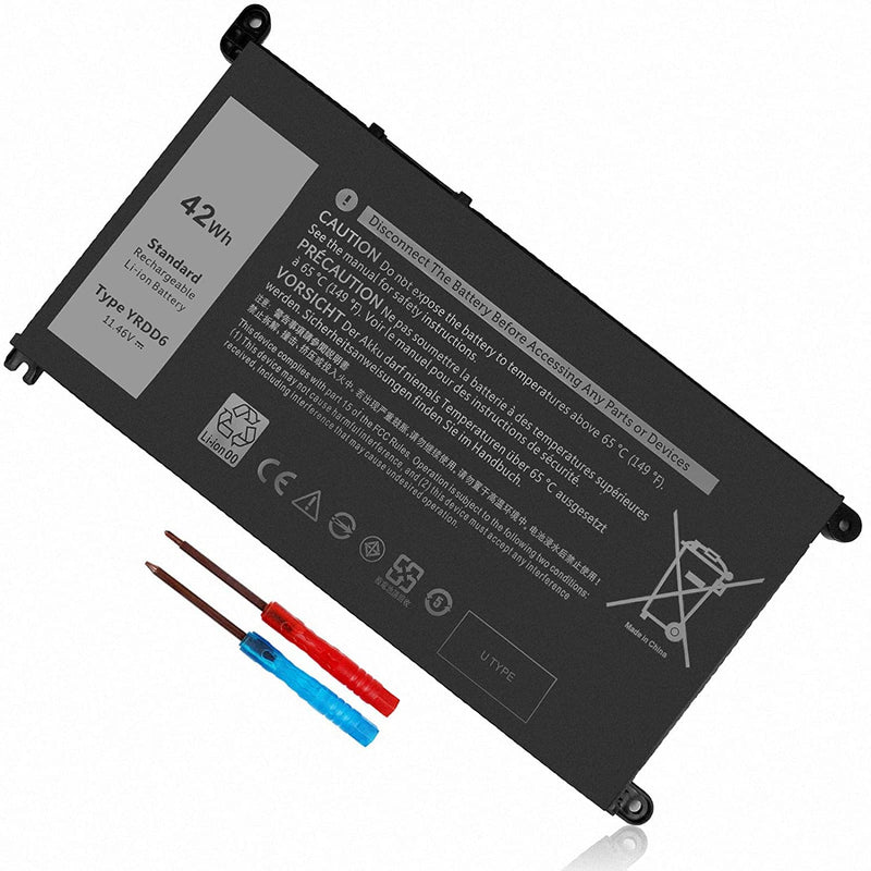 42Wh Yrdd6 Vm732 1Vx1H Battery For Dell Inspiron 5482 5485 7586 3583 5491 5591