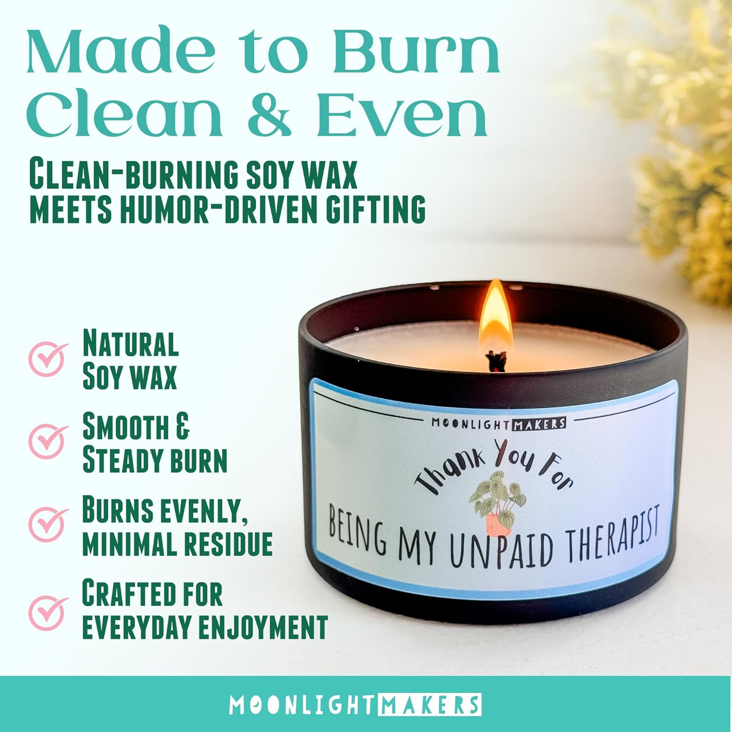 Fun Scented Candle - Handmade Soy Wax Candles, Women Gift Friends Sister Birthday Gifts Candles Women, 25+Hr Burn Non-Toxic - 8Oz Lavender Driftwood Scent, I Need A Huge Margarita