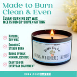 Fun Scented Candle - Handmade Soy Wax Candles, Women Gift Friends Sister Birthday Gifts Candles Women, 25+Hr Burn Non-Toxic - 8Oz Lavender Driftwood Scent, I Need A Huge Margarita