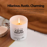 A Mf’Ing Therapist Funny Therapist Gifts Physical Occupational Speech Therapist Graduation Gifts Scented Candle Home Office Jar Candles Sage Floral Lavender Scent Soy Wax 9.5 Oz