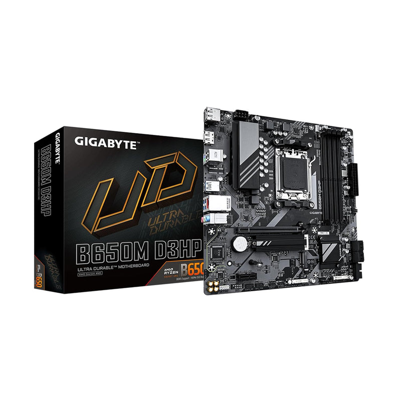 GIGABYTE B650M D3HP (AM5/ LGA 1718/ AMD/ B650/ Micro ATX/ 5-Year Warranty/ DDR