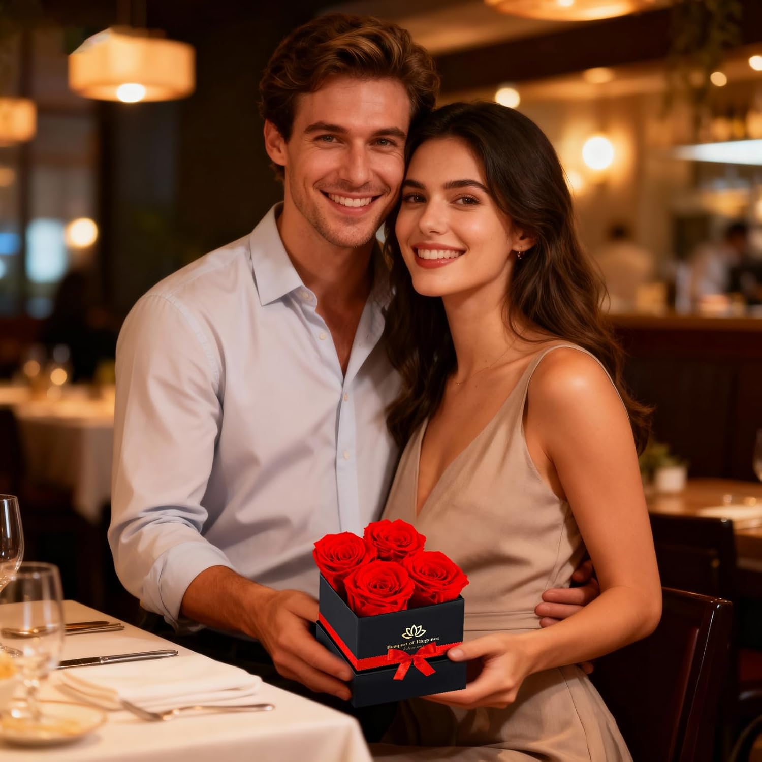 Forever Flowers Roses In A Box,Real Preserved Flowers,Preserved Roses,Preserved Flowers For Delivery,Forever Flower Gifts For Women/Men/Mom,Flowers For Mothers Day,Valentine'S Day Rose Gifts,Red