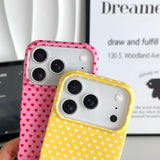 For Iphone 17 Pro Case Cute Heart Phone Case Soft Slim Tpu Shockproof Phone Cover For Women Girls - Red And Pink