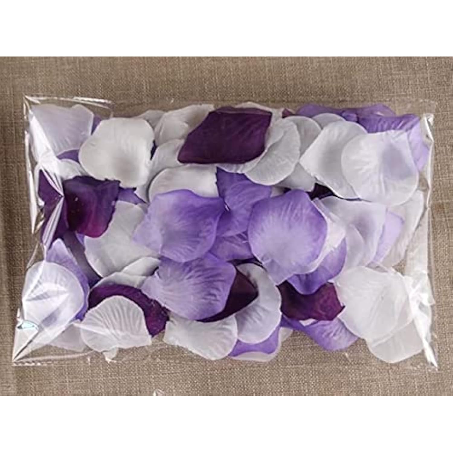 Nc Lucky Fitness 1000Pc Mixed Color Rose Petals Purple,Lavender,White Wedding Table Flower Decoration Red 2 X 2 X 0.01 Inches