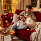 Valentines Chocolate Fondue Mug With Fork And 3 Candle Sweet Ceramic Personal Chocolate Melting Cup Ideal Couple Mom Gifts Birthday Date Night Birthday Wedding Gifts(White, Heart)