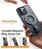 Upgrade Magnetic Phone Grip & Kickstand for iPhone 15/14/13/12, Samsung, Google