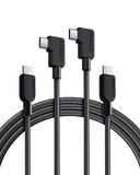 2 Pack USB C to USB C Right Angle Cable 6FT 240W Braided Fast Cha2 Pack USB C to USB C Right Angle Cable 6FT 240W Braided Fast Charging Cord for iPhone 17 Samsung MacBook iPadrging Cord for iPhone 17 Samsung MacBook iPad