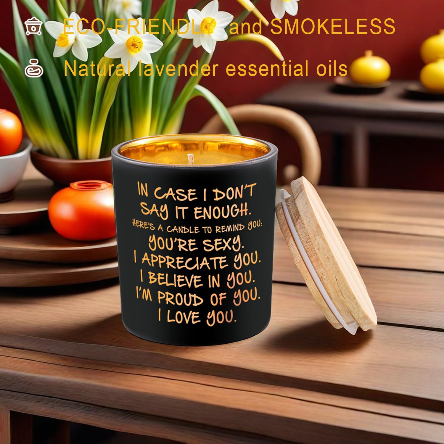 Candles Gifts For Him Men Romantic Unique Husband Boyfriend Gifts For Valentines Day Christmas Anniversary Birthday Stocking Stuffers Novelty Lavender Scented Soy Candle
