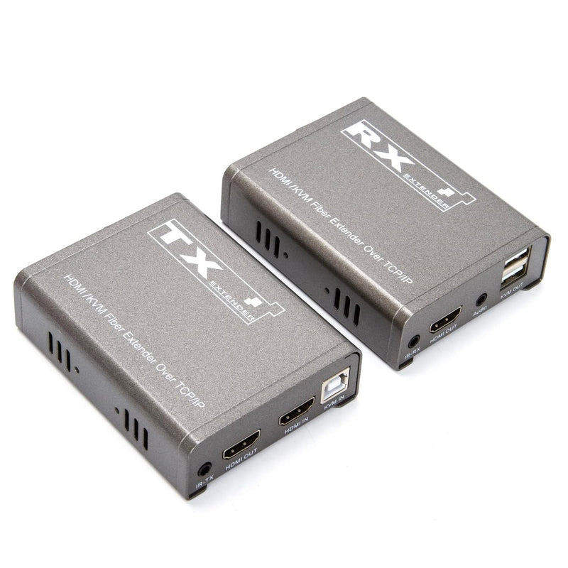 20Km Hdmi Kvm Extender Over Optic Fiber Usb Kvm Extender Transmitter Receiver