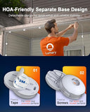 105FT Permanent Outdoor LED Lights RGBAICW 80 LED Eave Lights IP67 Waterproof Smart Accent Lighting