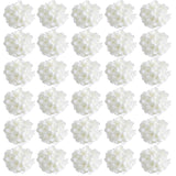 30 Pcs Hydrangea Flowers Artificial Flowers Silk Hydrangea Flowers Head With Stem, Used For Home Wedding Party Decoration (Ivory)