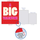 - Big Funny Valentine'S Day Greeting Card (8.5 X 11 Inch) - Jumbo Notecard For Valentines, Stationery Humor - Big Valentine J5147Vdg