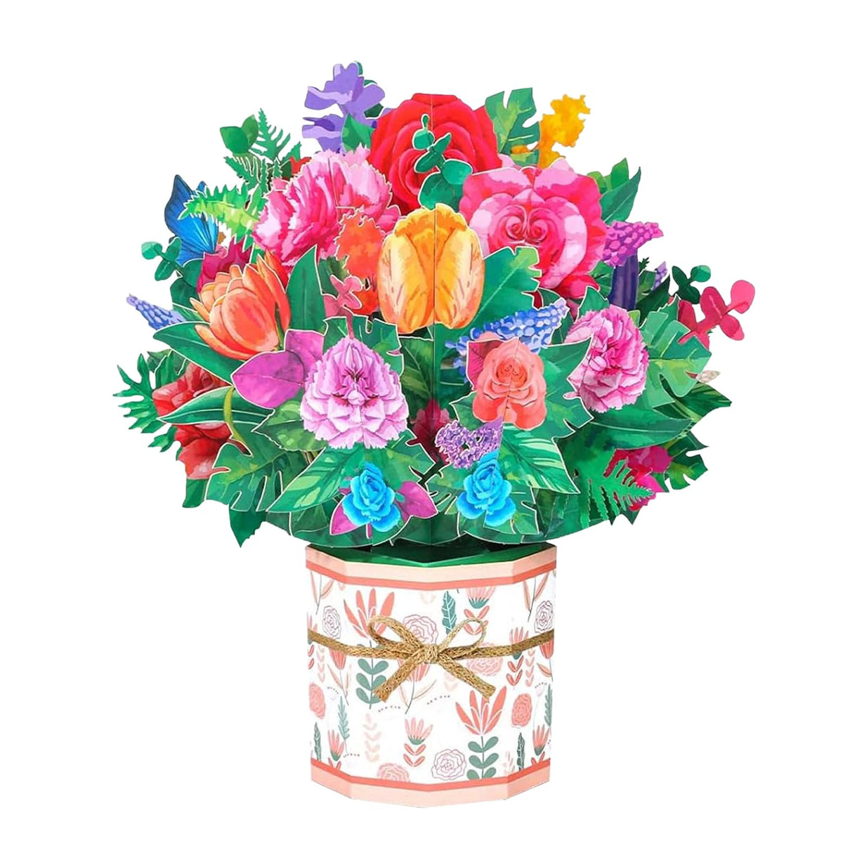 Rose Carnation Pop Up Card, 3D Flower Greeting Card With Envelopes For Any Occasion, Birthday, Mother'S Day, Anniversary, Valentines Day, Handmade Gifts, Foldable Flower Cards For Friends