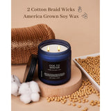 Ode To Winter 11.6Oz Natural Soy Wax Non Toxic Candle, Up To 70 Hours Burn Time Winter Scents, 2 Cotton Wick Jar Candle Home Scented Gift