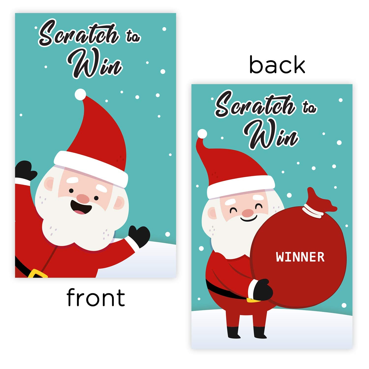 Christmas Scratch Off Games - 40 Pcs Xmas Party Fun For Family, Includes Cards And Game