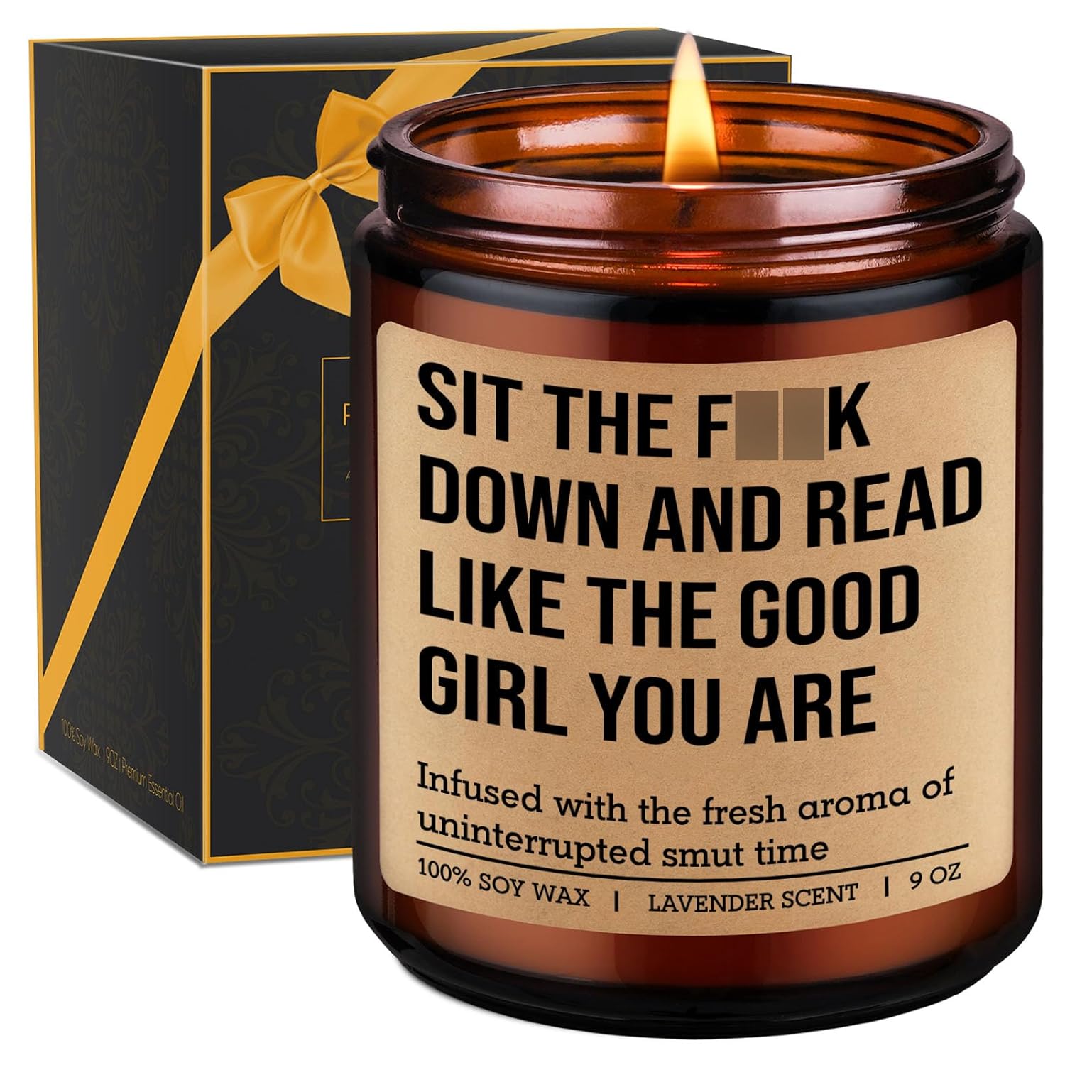 Candle - Reading Gifts For Book Lovers Women - Bookish Decor, Dark Romance Readers, Book Lover Gifts For Women - Funny Valentines Day, Birthday Present For People Who Like To Read, Bookworm, Nerd