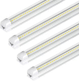 4 Pack 2FT LED Shop Lights 30W 3500LM 6500K V Shape Linkable Ceiling Fixtures with Switch