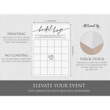 50 Bridal Bingo Cards (50-Cards) Gift Wedding Shower Engagement Game Activity, Bachelorette, Rehearsal Dinner, Minimalist