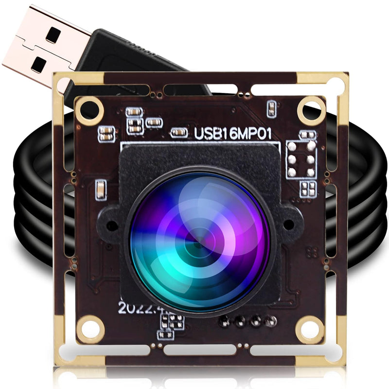 16Mp Wide Angle Usb Camera Module With 170Degree Fisheye Lens For Raspberry Pi