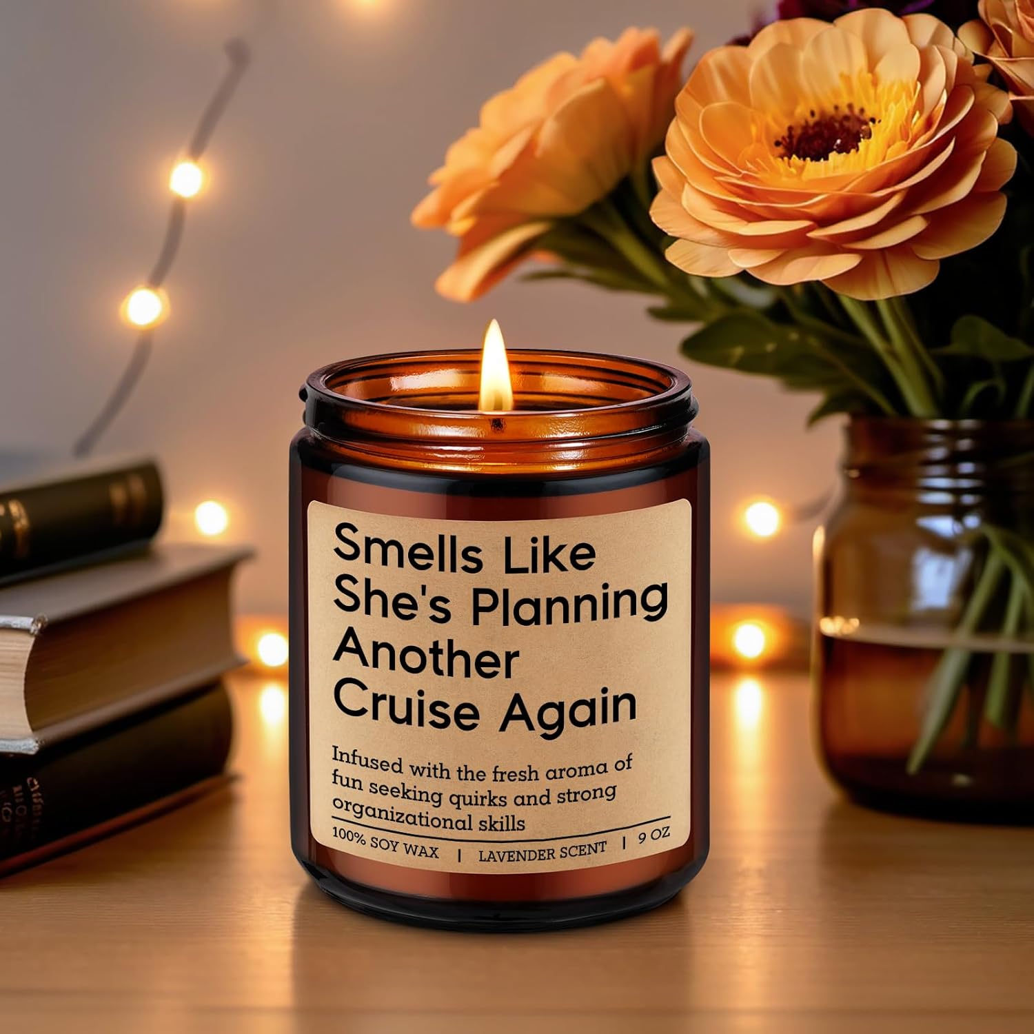 Cruising Candle, Cruise Gifts For Women - Funny Travel Gifts For Travelers, Cruise Lovers - Creative Traveling Ideas - Valentines, Birthday, Retirement Present For People Who Travel, Friend, Mom