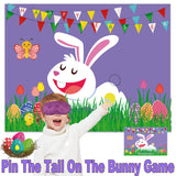Easter Games For Kids Pin The Tail On The Bunny With 24 Stickers Easter Party Games Easter Rabbit Game For Easter Party Decorations Easter Egg Hunt Activities