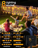 2 Pack 64FT Crystal Globe Solar String Lights 100 LED Waterproof Patio Garden Lights