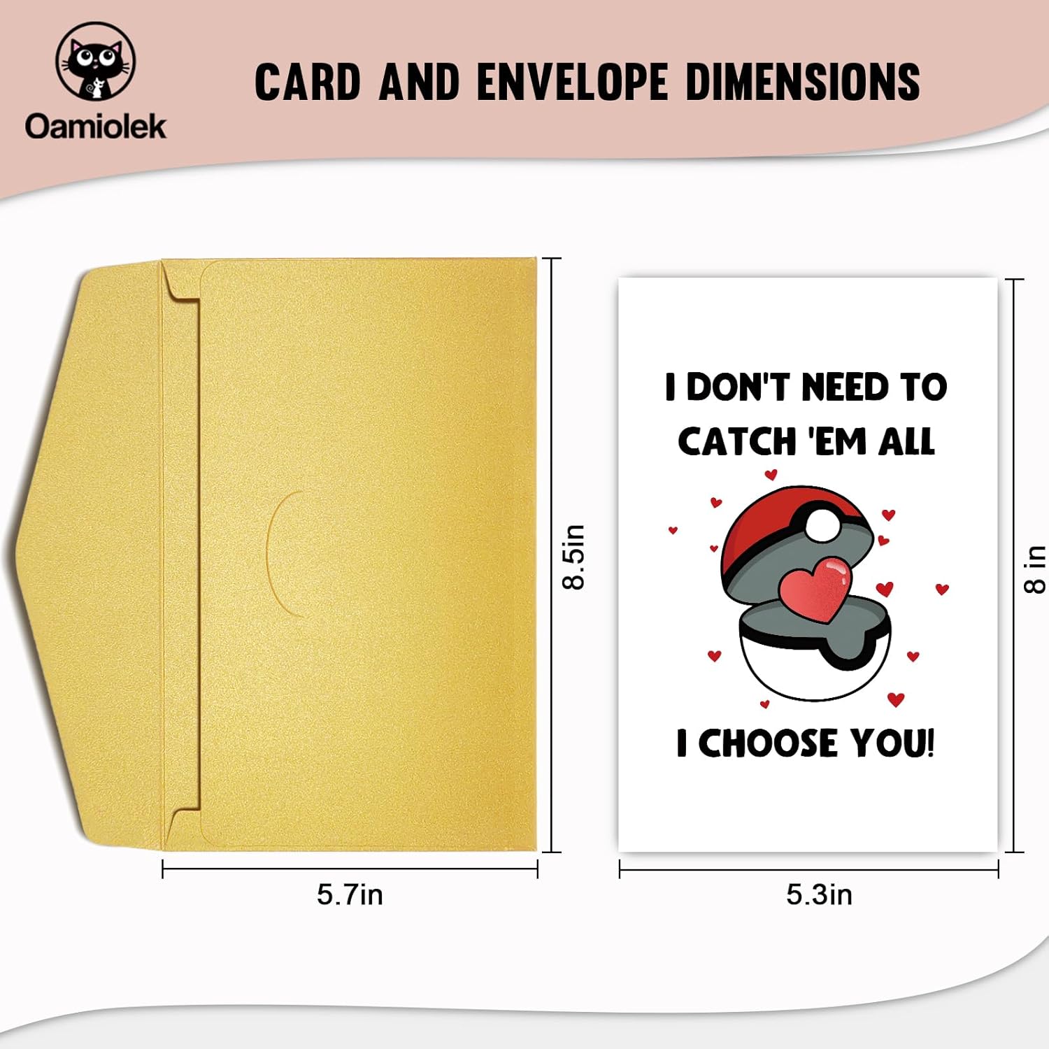 Funny Valentines Day Card For Him Her, Cute Gamer Valentine'S Day Card For Boyfriend Girlfriend, I Choose You Vday Card, I Don'T Need To Catch Em All