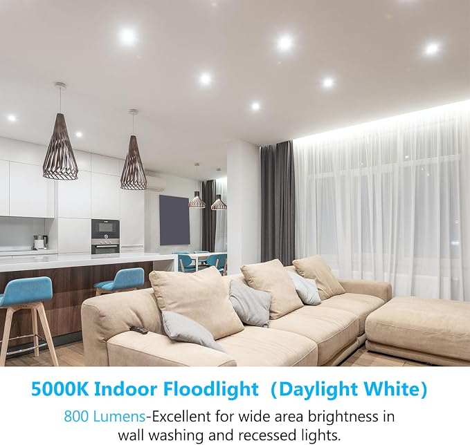 BR30 LED Bulbs 24 Pack 65W Equivalent Dimmable 5000K Daylight White Recessed Flood Lights