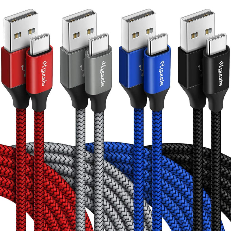 [4-Pack, 3Ft] Usb Type C Cable 3A Fast Charging, Usb A To Usb C Cable Premium