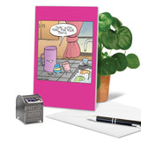 - Funny Mother'S Day Card With Envelope - Cartoon Greeting, Stationery Gift For Mom - Sink Bath C9228Mdg