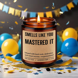 Grad Candle, Masters Degree Graduation Gifts For Her Him, 2026 Graduation Gifts For Masters Degree Women Men, Congratulations Presents For Mba Graduates, Congrats Presents For Masterate