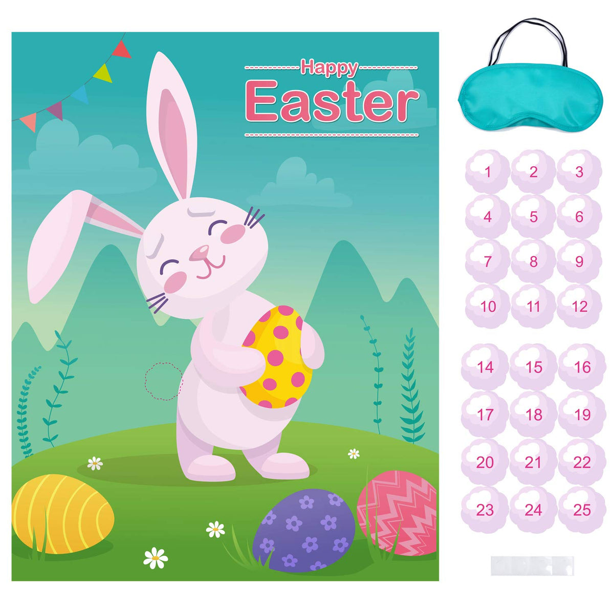Easter Games Pin The Tail On The Bunny Easter Party Games Easter Activities For Toddlers Easter Party Decorations Favors For Kids Adults