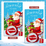 60 Pieces Christmas Scratch Off Cards Xmas Party Scratch Games Christmas Tree Santa Snowman Raffle Tickets Drawing Prizes Festive Party Games For Kids Adults Family Holiday Supplies