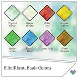 Plaid Gallery Glass Window Color Beginner Set (2-Ounce), (8-Pack)