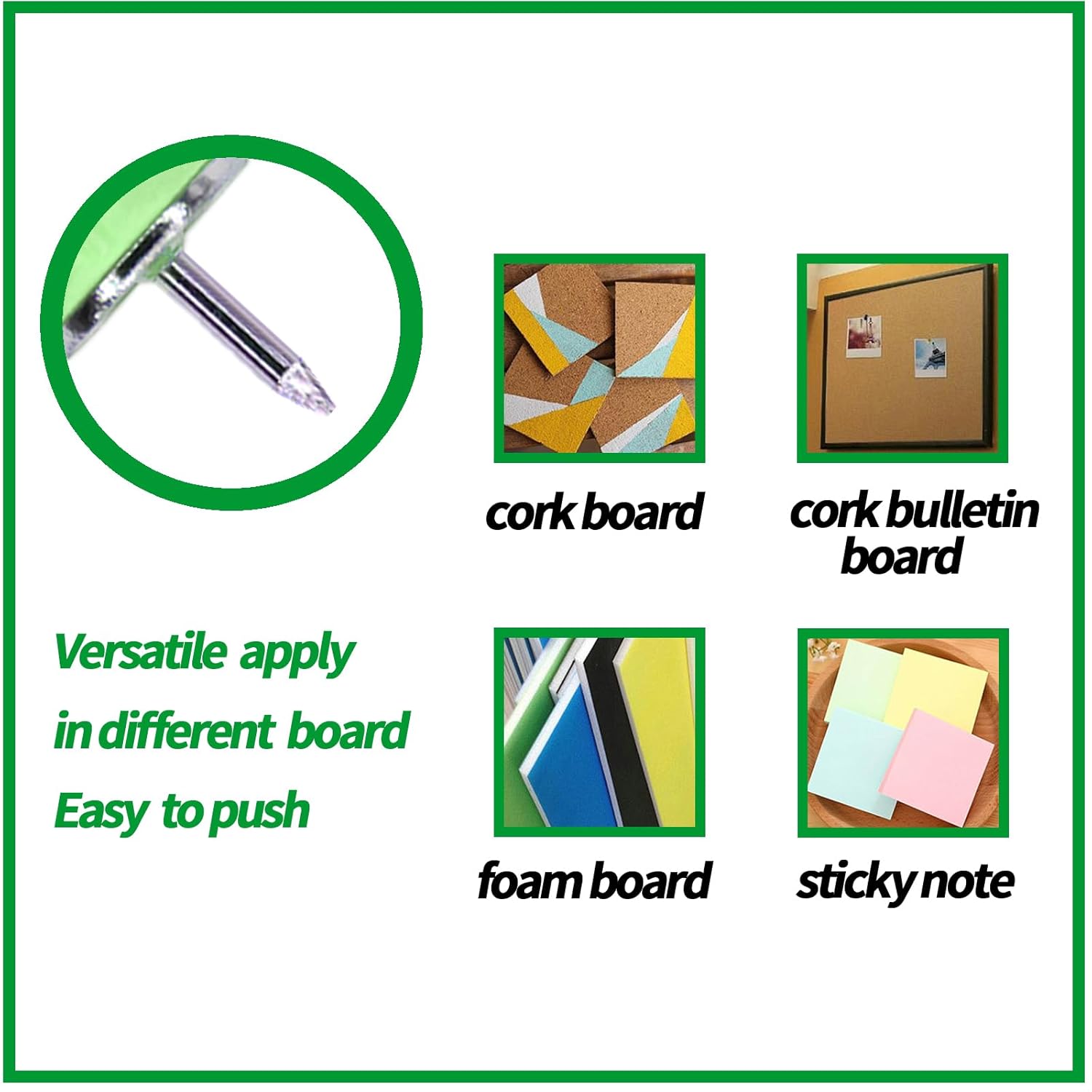 30 Pcs Leaf Push Pins Decorative Thumb Tacks In Green Cute Office Decor For Cork Board Bulletin Board, Photos Wall Maps And Other Offices Schools Supplies Christmas Decoration