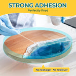 Uv Resin Tape For Epoxy Resin Molding, 2.5In W X 108Ft L Resin Tape, 392? Heat Resistant Anti-Corrosion, Easy Peel, Epoxy Resin Tape For Jewelry Making, River Table, Deep Pour