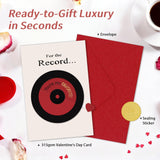 Valentines Day Card For Him Her - 180° Spinning Vinyl Record Love Card For Husband Wife Boyfriend Girlfriend - You'Re My Favorite - Anniversary, Birthday Card With Envelope & Sticker