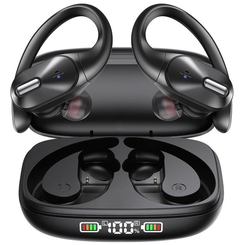 Bluetooth Headphones Wireless Earbuds Bass Stereo Sound With Wireless Charging