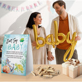Don'T Say Baby Baby Shower Game, Ocean Baby Shower Decoration, Sea Turtle Don'T Say Baby Sign, Fun Baby Shower Games, Clothespins For Baby Shower-Dsba40