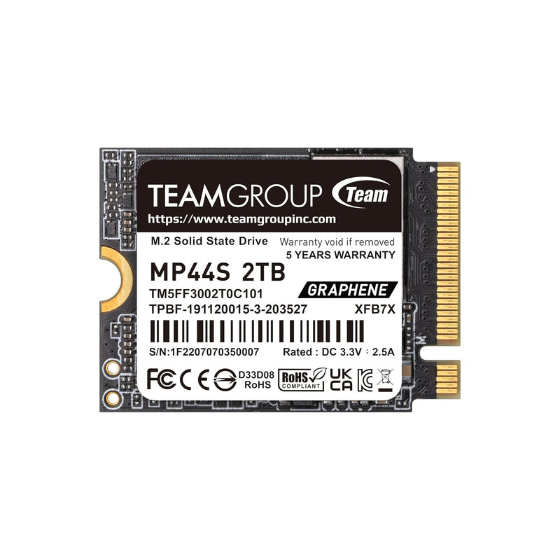 Mp44S High Performance Ssd 2Tb Slc Cache Gen 4X4 M.2 2230 Pcie 4.0 Nvme, Compa