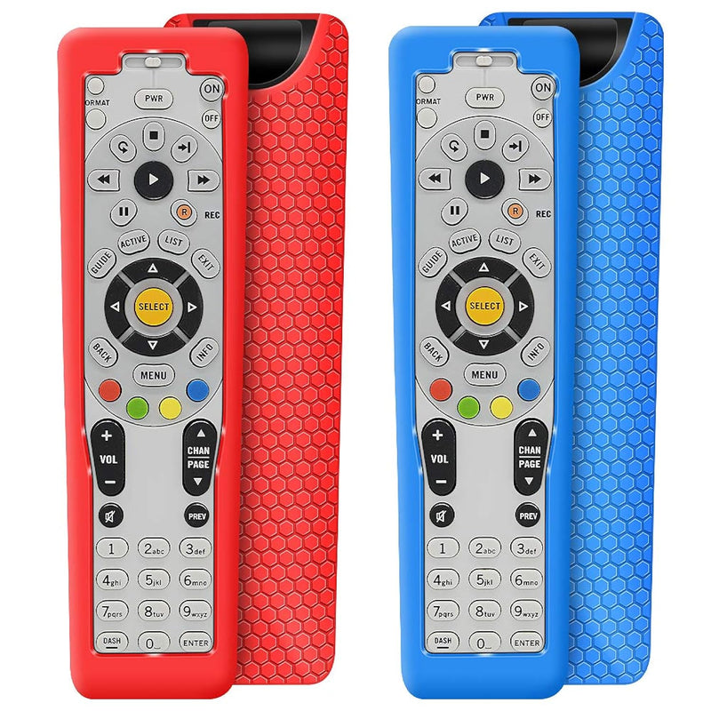 2 Pack Protective Case For Directv Rc66Rx Remote Control, Silicone Cover Shock