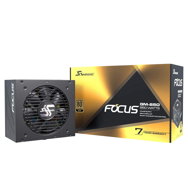 Focus Ssr-850Fm, 850W 80+ Gold, Semi-Modular, Fits All Atx Systems, Fan Contro