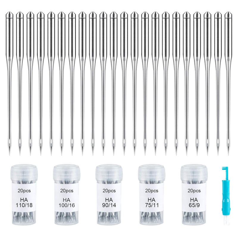 100 Pcs Sewing Machine Needles Universal Regular Point Needles For Singer Brot