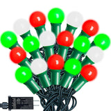 100Led G15 Christmas String Lights - 39Ft Globe Fairy Lights With Timing Function, Connectable, 8 Modes Christmas Lighti