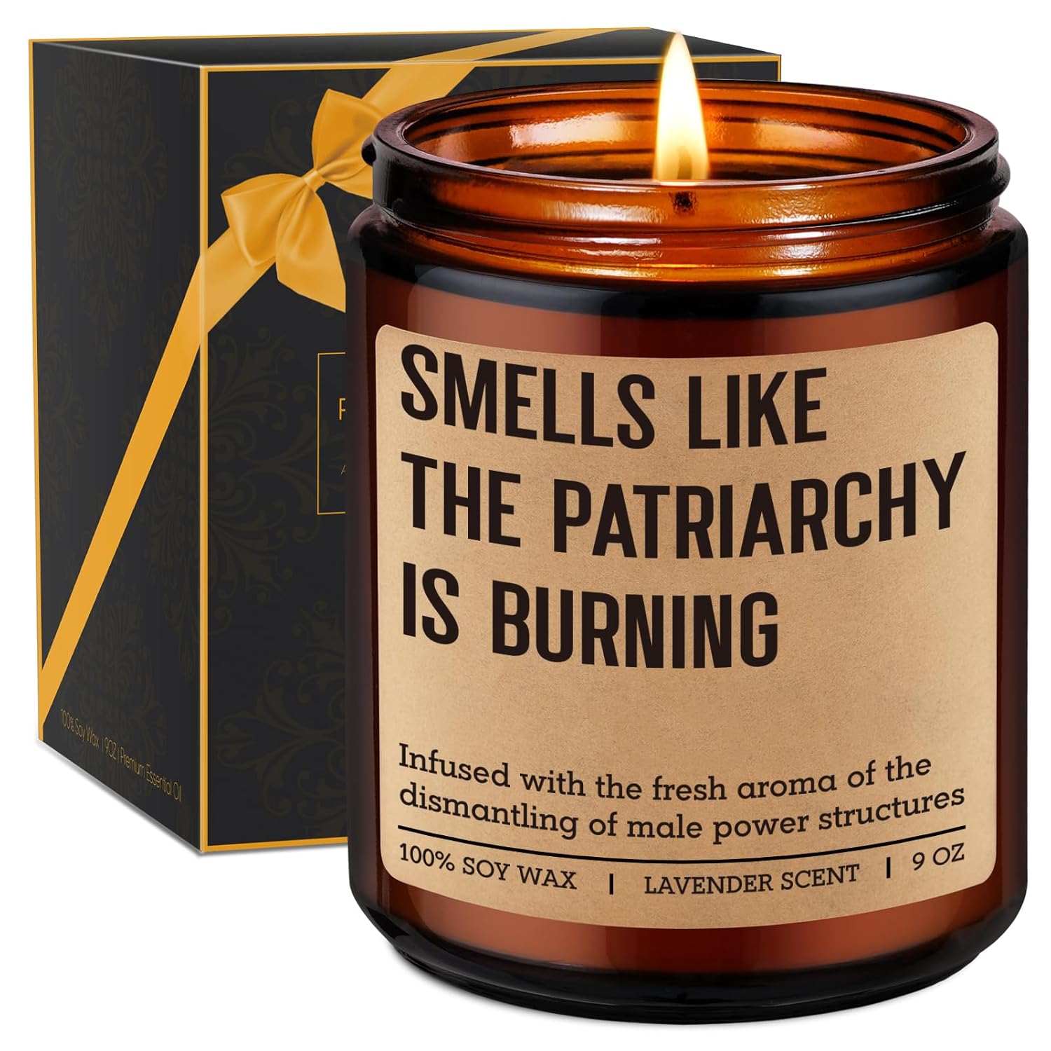 Anti-Patriarchy Candle, Feminist Gifts, Empowerment, Womens History Month, International Womens Day Liberal Gifts For Feminists Activist Lesbian Woman, Women'S Right, Feminism Girl Power Decor