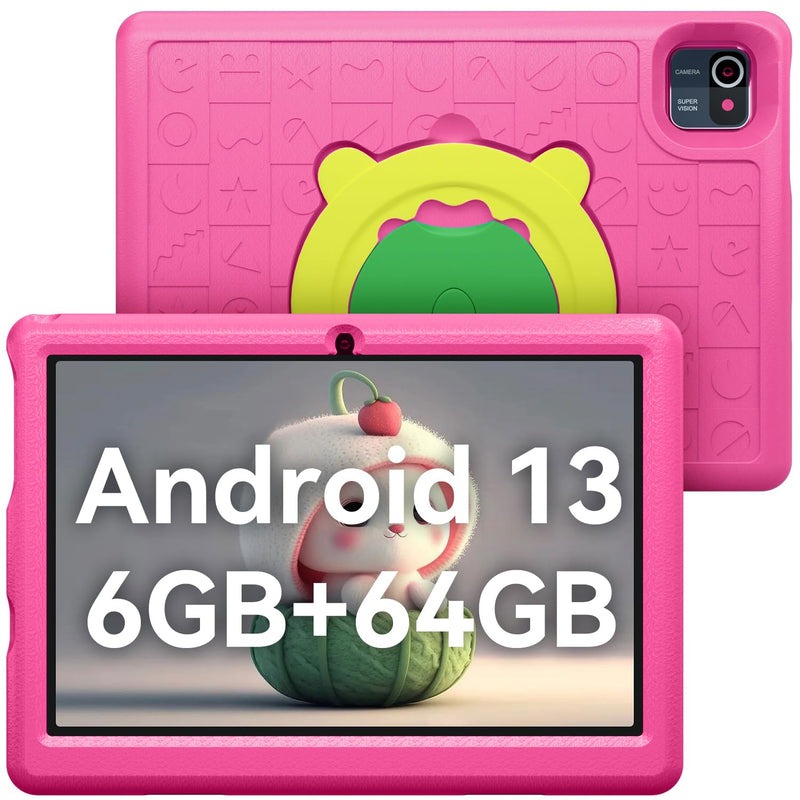 Tablet For Kids Android 13 Kids Tablet With 6Gb(2Gb+4Gb) Ram, 64 Gb Rom, Dual