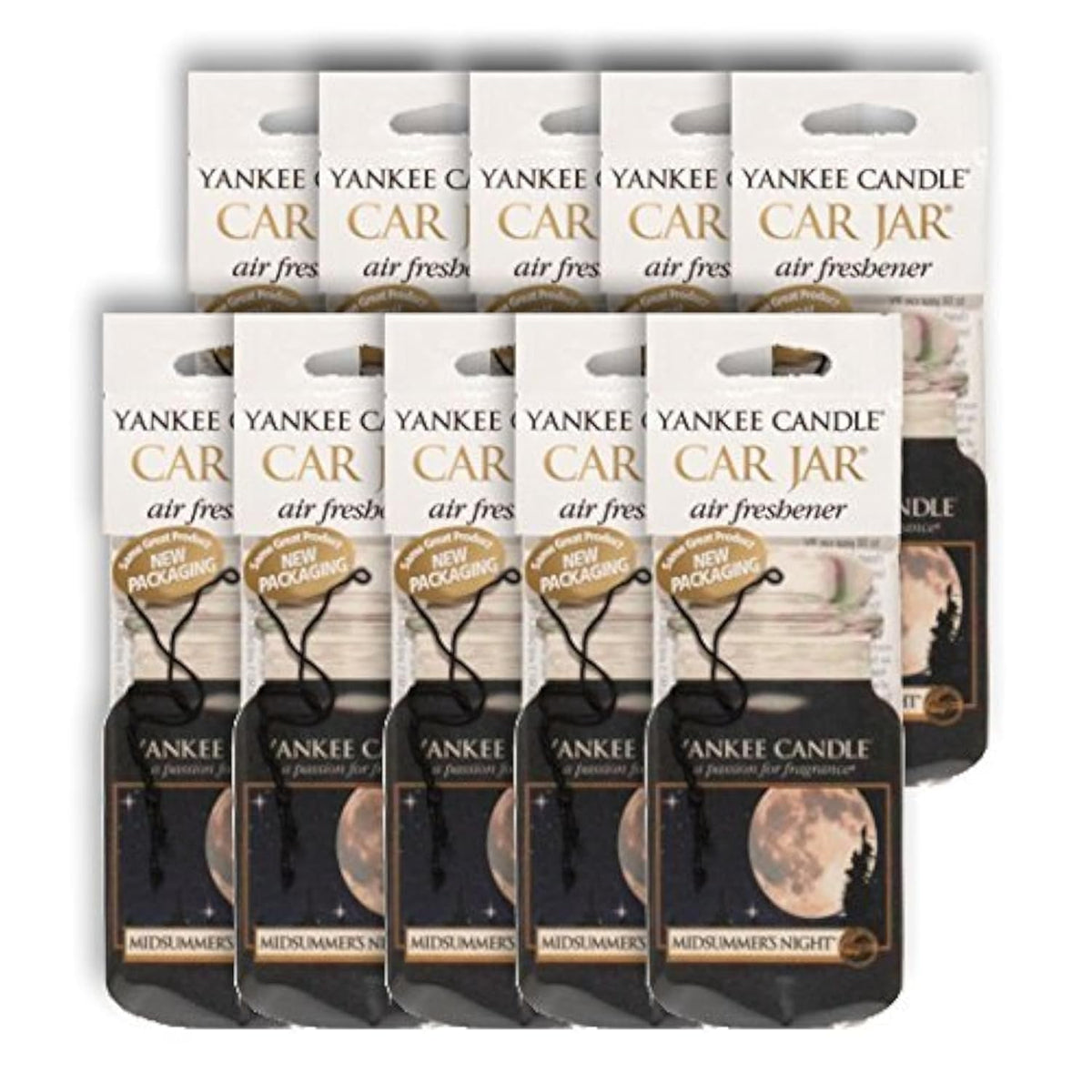 Yankee Candle Midsummer's Night Car Jar Air Freshener (10 Pack)