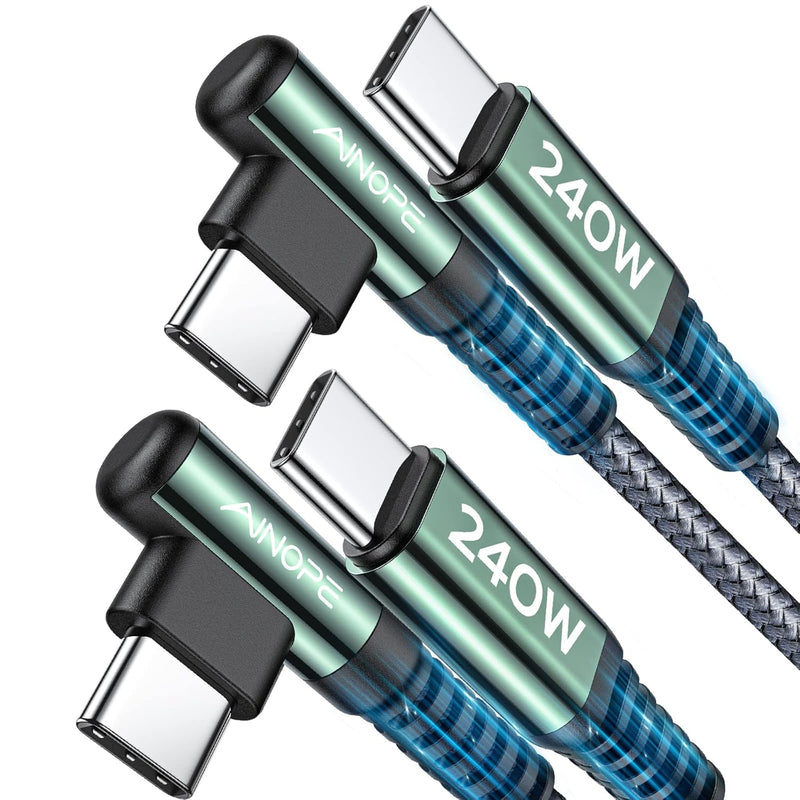 240W Usb C To Usb C Cable 6.6Ft/2Pack, Type C To Type C Cable Fast Charging, U