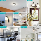 GU24 LED Light Bulbs 4 Pack 9W 4000K Natural Daylight 900 Lumens A19 Twist Lock Non Dimmable