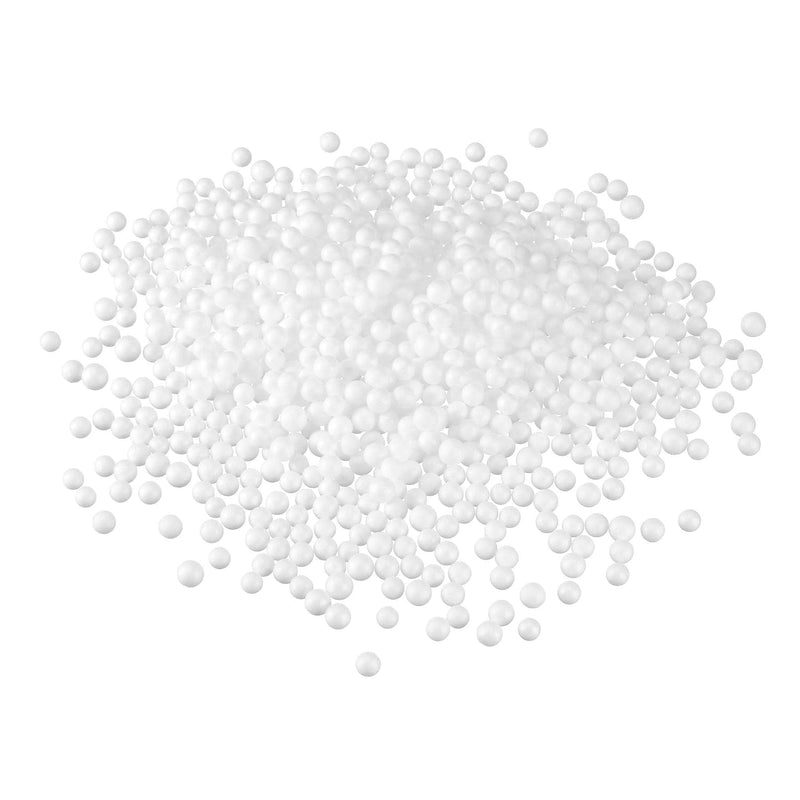 2 Packs 0.1" White Mini Polystyrene Foam Beads Ball Round For The Arts, Diy Cr